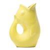 Gurgle Pot Fish Pitcher - Lemon Yellow