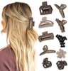 10PCS Non-Slip Hair Clips Jaw Clips for Thick Hair Clamp