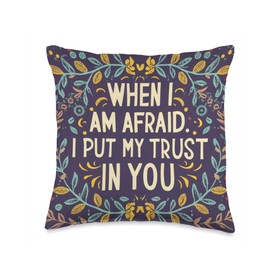Jehovah's Witness 2024 Year Text Psalm 56:3 JW ORG JW Throw Pillow
