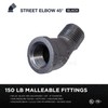 Supply Giant CNTG0034 3/4" 45 Degree Street Malleable Iron Fitting
