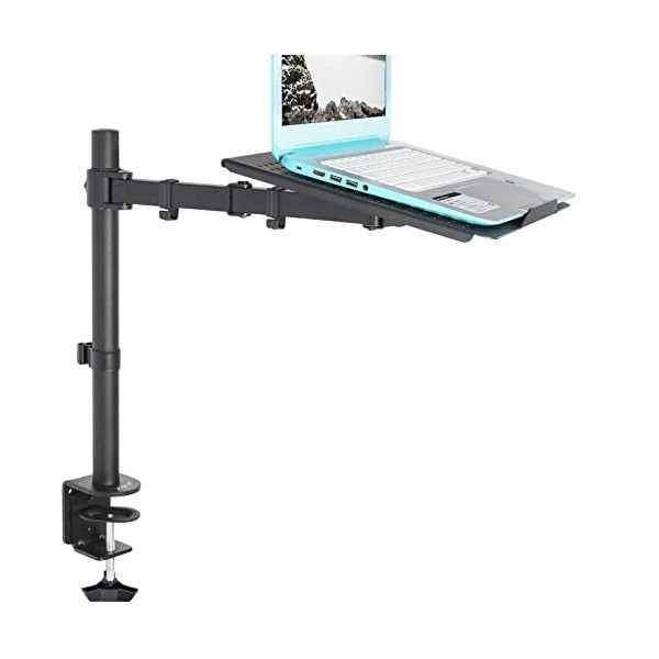 VIVO Single Laptop Notebook Desk Mount Stand - Fully Adjustable