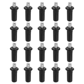 uxcell 50pcs Shutter Repair Pins, Spring Loaded Plantation Shutter Replacement Repair Pins Metal Plantation Shutter Pins Louvers Staples for Windows, Black(1 x 0.41 x 0.28 Inch)