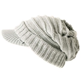CHARM Knit Hat Hat One Size Fits All, mixed gray