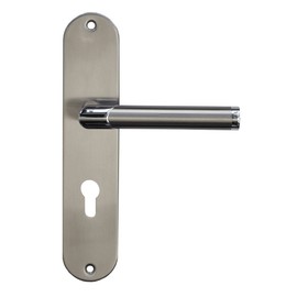 Alpertec 88021890 Stainless Steel Renovation Set (I) Bi-Colour for Apartment Entrance Doors PZ Handle Set Door Handles