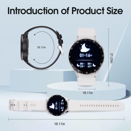 Smart Watch with Earbuds,2 in 1 Smartwatch with Headphones,Combo 1.39” HD Screen Smart Watch & TWS Earbuds for Android iOS, with Received Call, Blood Oxygen Heart Rate Sleep Monitor (White)