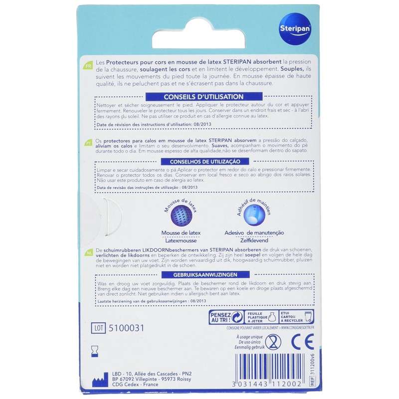 Steripan Pack of 12 Foam Corn Cases