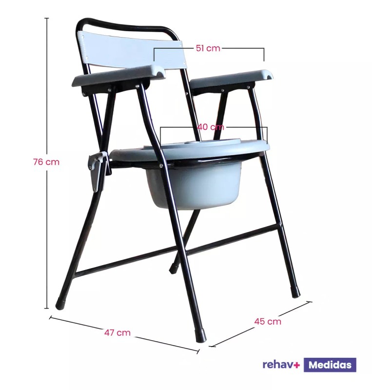 Vanlig Silla Para Baño Portatil Discapacitados Plegable Comodo Wc