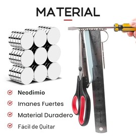 30 piezas de imanes para nevera, imanes fuertes para refrigerador para imágenes, imán de empuje magnético de neodimio resistente para pizarra blanca, 