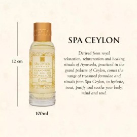 Spa Ceylon 스파 실론 원더 오일 아일랜드 로즈 피부와 모발을 위한 아유르베다 허브가 함유된 럭셔리 보습 바디 [Island Rose] Spa Ceylon Wonder Oil Island Rose Luxury Moisturizing Body with Ayurvedic Herbs for Skin and Hair