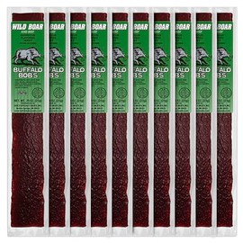 Buffalo Bob's Wild Game Meat Snack - Wild Boar BBQ Jerky 10 Pack