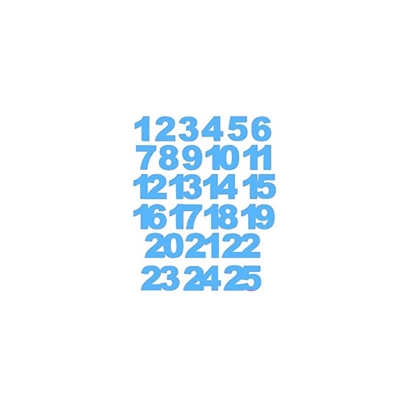 Numbers Numbers Advent Calendar 24 25 Sticker Numbers DIY 25mm,