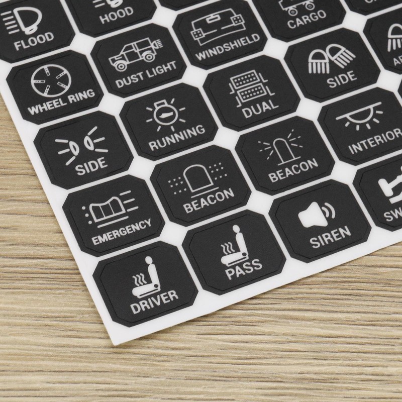 Micro Traders 120pcs Switch Panel Small Stickers Switch Label Decal