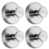 Telycummy Suction Cup Hooks for Shower,4-Piece Set of Non-Drill Wall