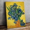 CP CANVASPATH Irises Vase Flower by Vincent Van Gogh Size:24x30x1.5