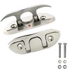 MarineNow 4-1/2" Folding Cleat Marine Grade 316 Stainless Steel (4.5")