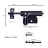 2 Packs Heavy Duty Sliding Bolt Gate Latch – Black