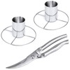 bremermann 2 x Chicken Grillers with Poultry Scissors 3-Piece Set
