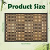 JJUNW 8 Pack Bamboo Placemats, 18 x 12 Inch Natural