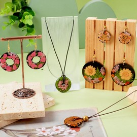 DIY Silicone Pendant Molds Cheriswelry 2pcs Round Donut Disc Resin Casting Molds Necklace Keychain Mould 104x74mm for DIY Craft Earring Jewelry Making