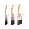 ROLLINGDOG Angled Paint Brush - Trim Brush with Ergonomic Wood