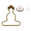 Amanaote 1.5" Inside Bottom Width Bronze Dungaree Fastener Overall Clip