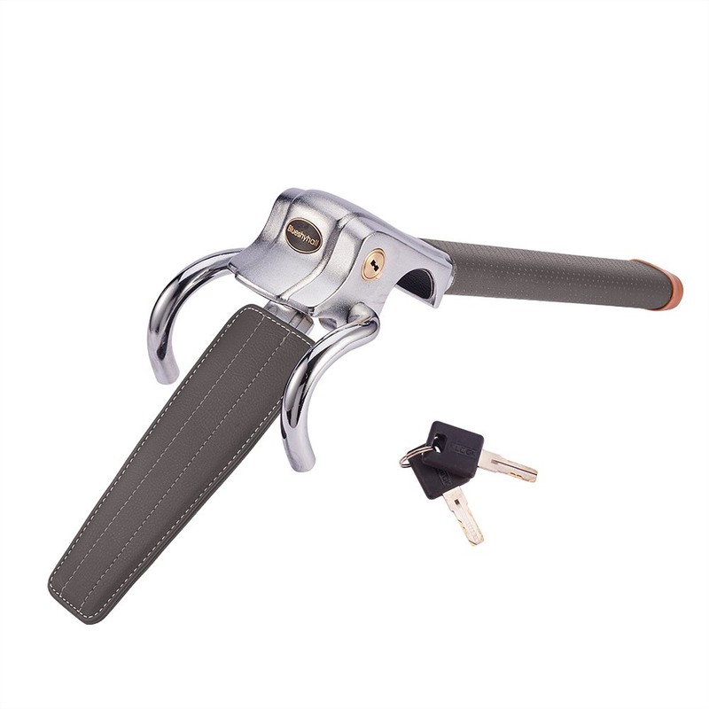 Blueshyhall Vehicle Steering Wheel Lock, Anti Theft Locking Devices Heavy