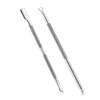 2PCS Cuticle Pusher and Cutter with Storage Case,Professional Cuticle Pusher