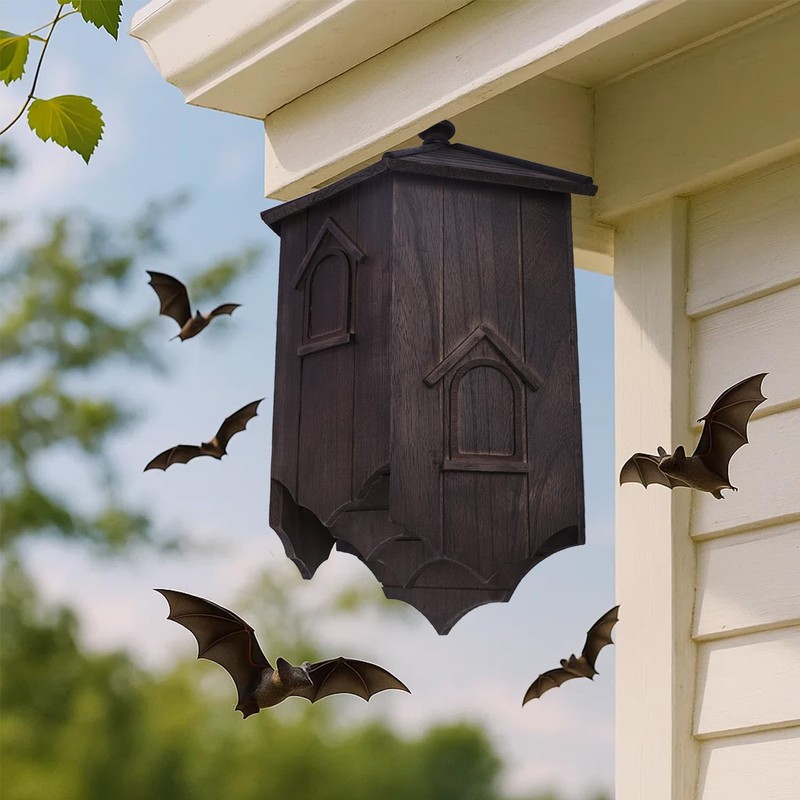 Eco-Friendly Wooden Bat House| Handcrafted Cedar Bat Shelter | Wildlife