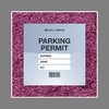 Artisticky Parking Permit Holder Skin Glitter FRAME