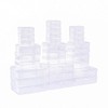 IBEQUEM 36 Pcs Mini Storage Containers, Mixed Sizes Small Rectangular