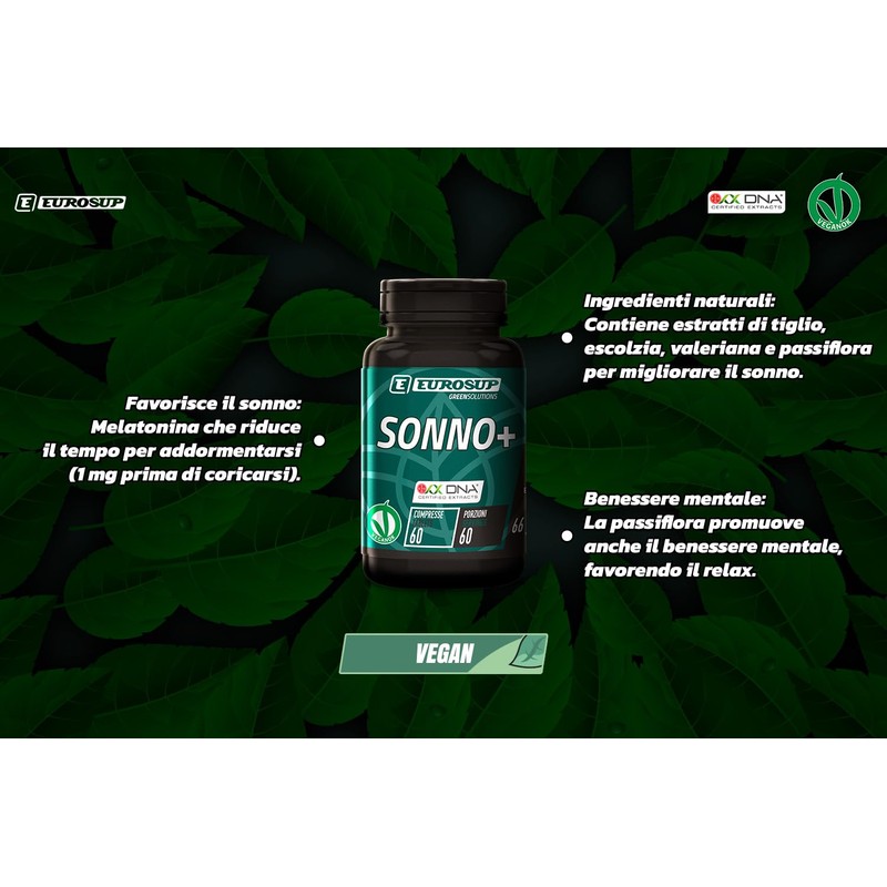 Eurosup Sonno + - Formula aiuto dormire 60 compresse