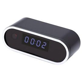Yoidesu Cámara Interior, Wifi Inalámbrica 1080P Fhd 130 Cámara de Reloj Gran Angular con Detección de Movimiento y Modo Nocturno, para Seguridad en el