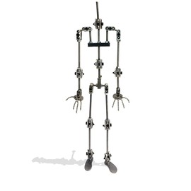 Anibild® TWO Intermediate Diy Studio Stop Motion Armature Kits Metal Puppet Figure for Character Design Creation 30 cm Tall