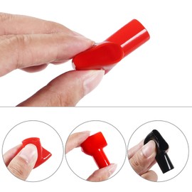 20pcs Battery Terminals Covers Electrical Components Protector Battery Protecting Insulating Covers Tool for Cars Boats (10 Red+10 Black)