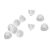 10pcs Sound Amplifier Closed Domes Single Layer Double Hole Silicone