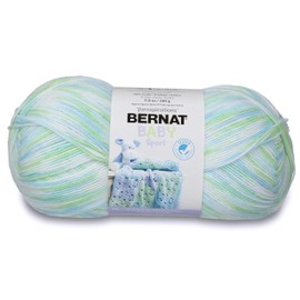 Bernat Baby Sport Big Ball Ombre Yarn, 9.8 oz, Gauge 3 Light, 100% Acrylic, Funny Prints