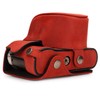 MegaGear MG1699 EVER READY RED REAL LEATHER CAMERA CASE COVER