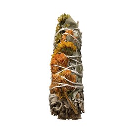 Sage Smudge Stick 4" (White Sage, Orange, Green Sinuata and Eucalyptus 4")