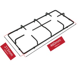 SPARES2GO Pan Support Stand Grid Burner Grate for Gas Hob Cooker (Pack of 1, 460mm x 215mm)