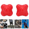 2pcs Rubber Reaction Bounce Balls Irregular Shape Reaction Balls for