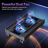 Adjustable Computer Tower Stand with Cooler Fan and Light, PC