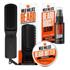 Kit De Cuidado De Barba Wild Willies Beard Butter Boost Seru