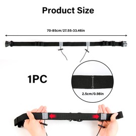 Triathlon Race Number Band Running Belt with Number Holder 6 Gel Holder Race Number Belt Running Belt for Starting Number Attachment for Marathon, Running, Cycling (Black), black, running