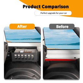 Hoolcar Trunk Side Storage Rack Rear Cargo Storage Organizer Box Cargo Storage Bin Compatible with Jeep Wrangler JLU 2024-2025, 4 Doors, Interior Accessories, Right Side