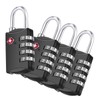 ZHEGE TSA Lock Suitcase, Suitcase Locks, 4-Digit Locks, Combination Code