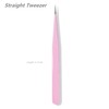 KLDKUST Stainless Steel Eyelash Extension Tweezers Straight and Curved Tip