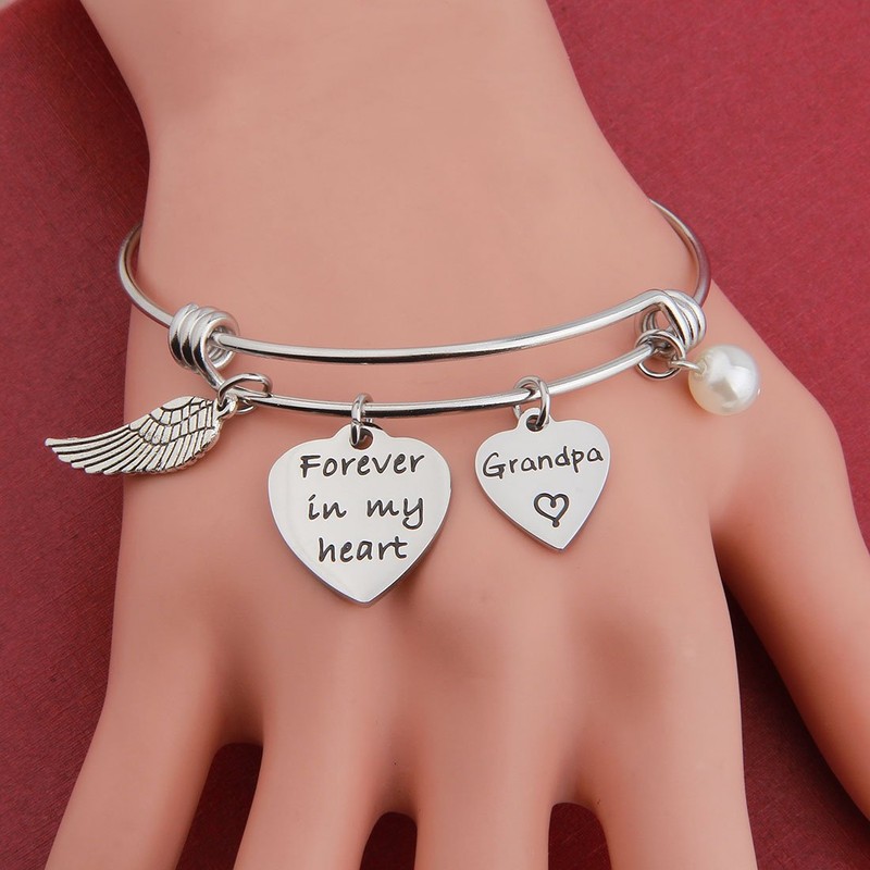 Pulsera conmemorativa Bobauna para siempre en mi corazón, regalo de