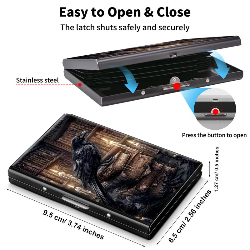 ACWDMKH Metal Wallet,Credit Card Holder for Women Men,RFID Blocking Card