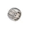 Dazzling Wide Funny Chunky Metal Adjustable Elastic Stretch Band Rings