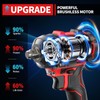 SEYVUM Cordless Impact Wrench, 1/2” Max Torque 440 Ft-lbs /